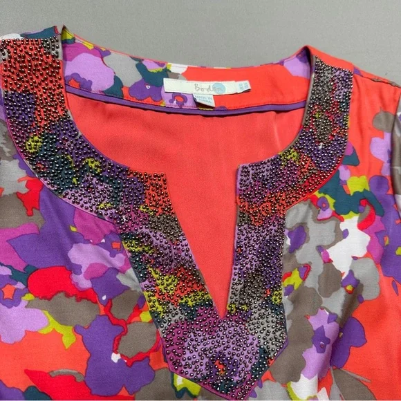 BODEN silk blend floral dress, US 6. - Picture 5 of 7